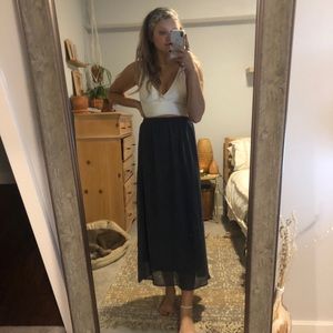 Navy blue maxi dress